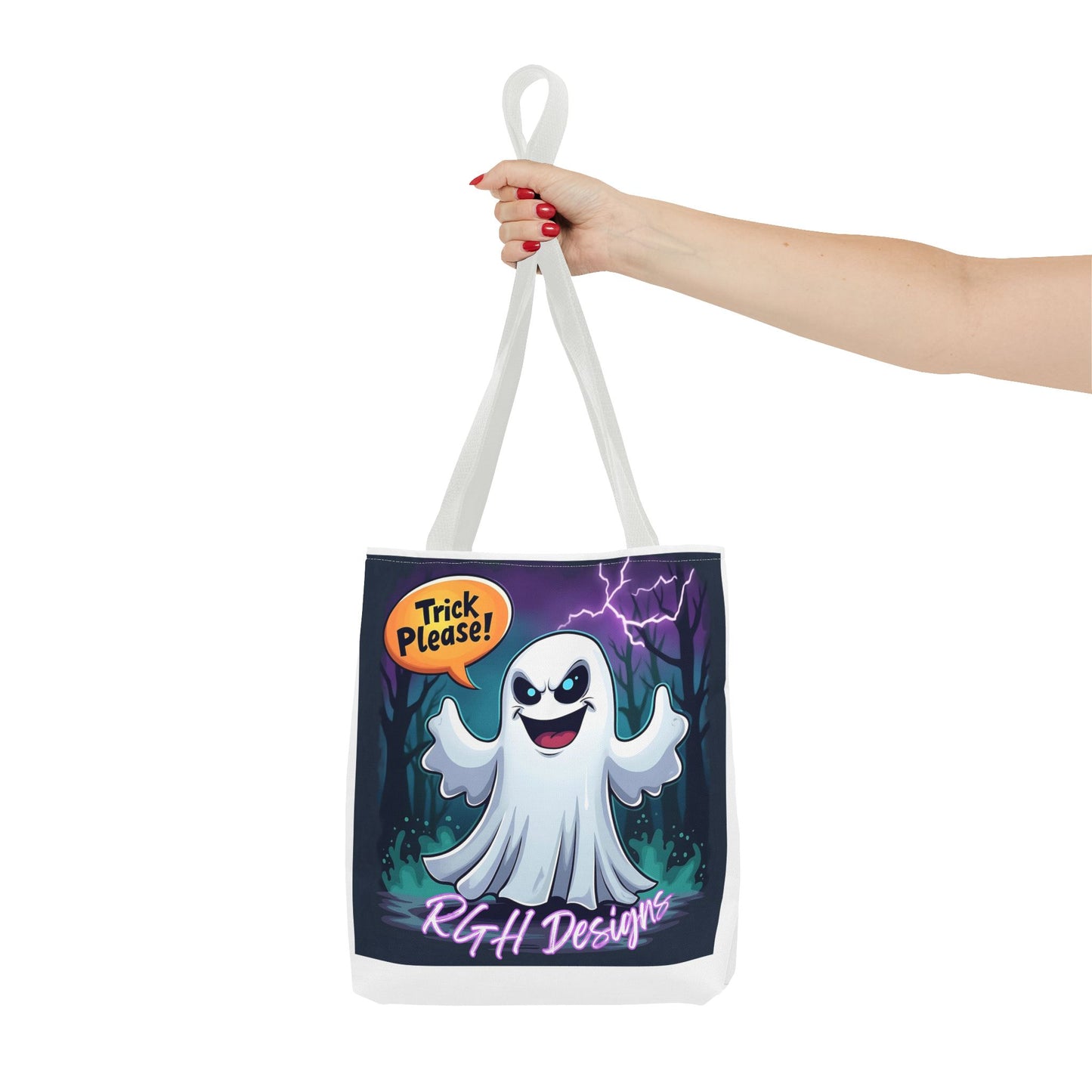 Halloween 2024 Limited Run Personalized ‘Trick Please’ candy tote bag 3 sizes