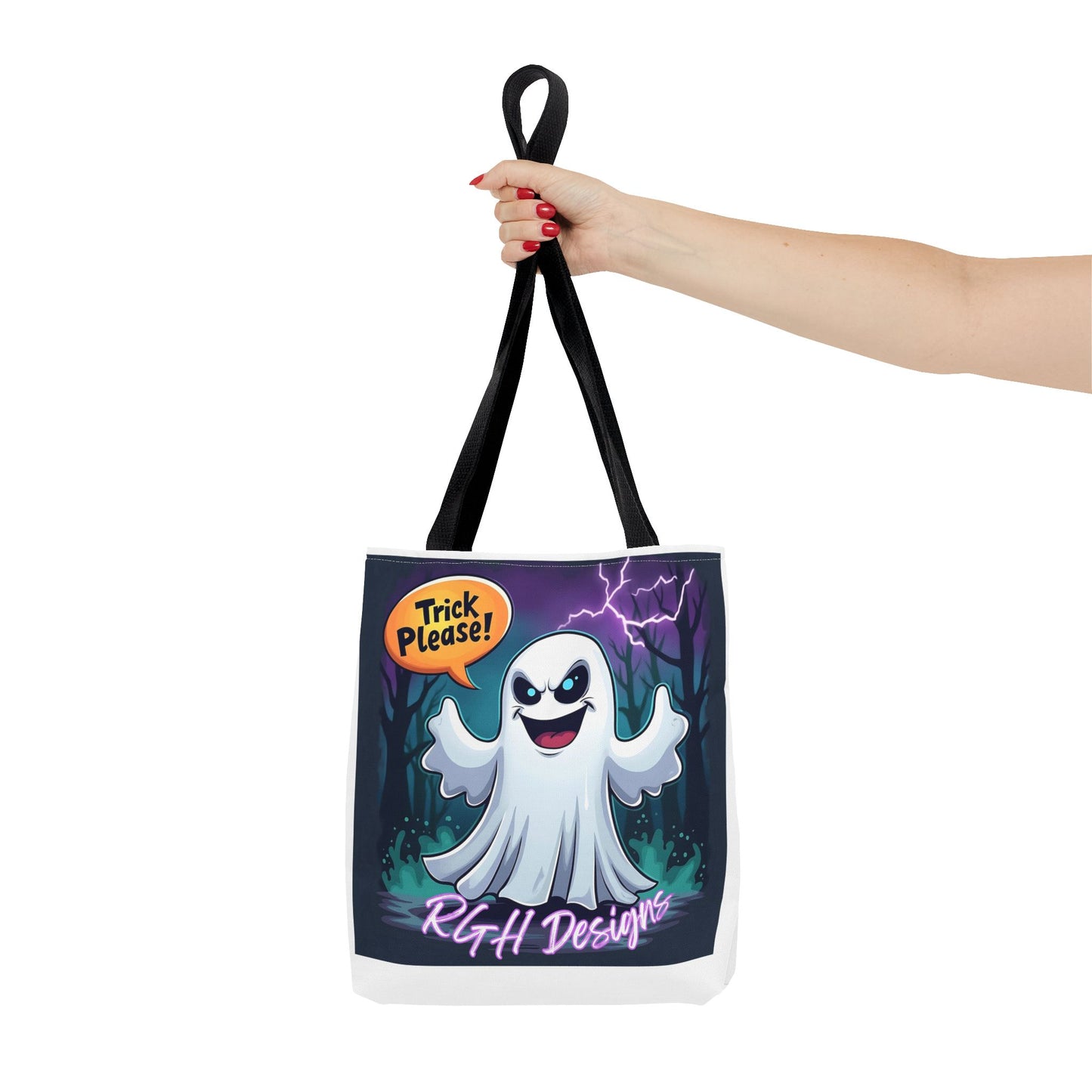 Halloween 2024 Limited Run Personalized ‘Trick Please’ candy tote bag 3 sizes
