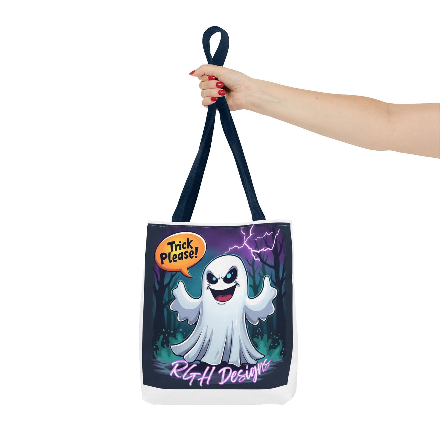 Halloween 2024 Limited Run Personalized ‘Trick Please’ candy tote bag 3 sizes