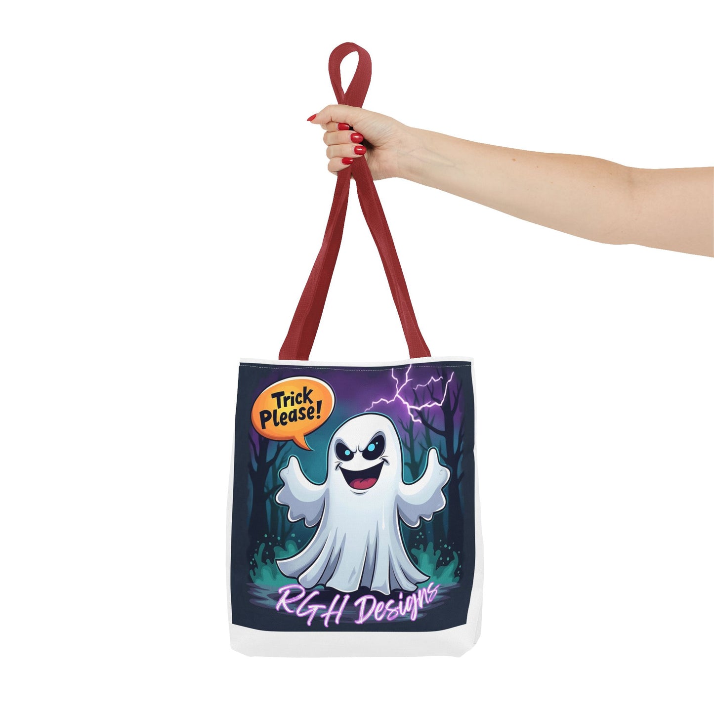Halloween 2024 Limited Run Personalized ‘Trick Please’ candy tote bag 3 sizes