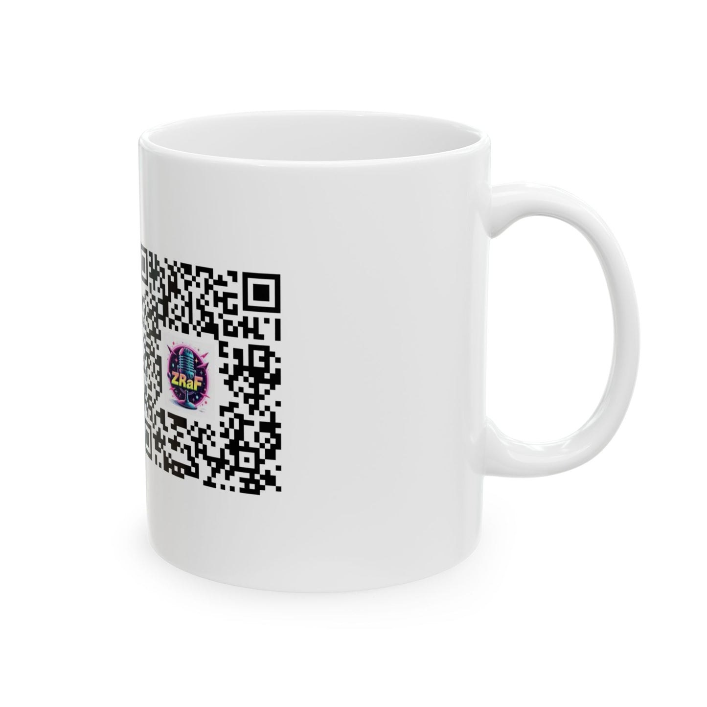 A ZRaF Branded Logo Ceramic Mug, (11oz, 15oz)