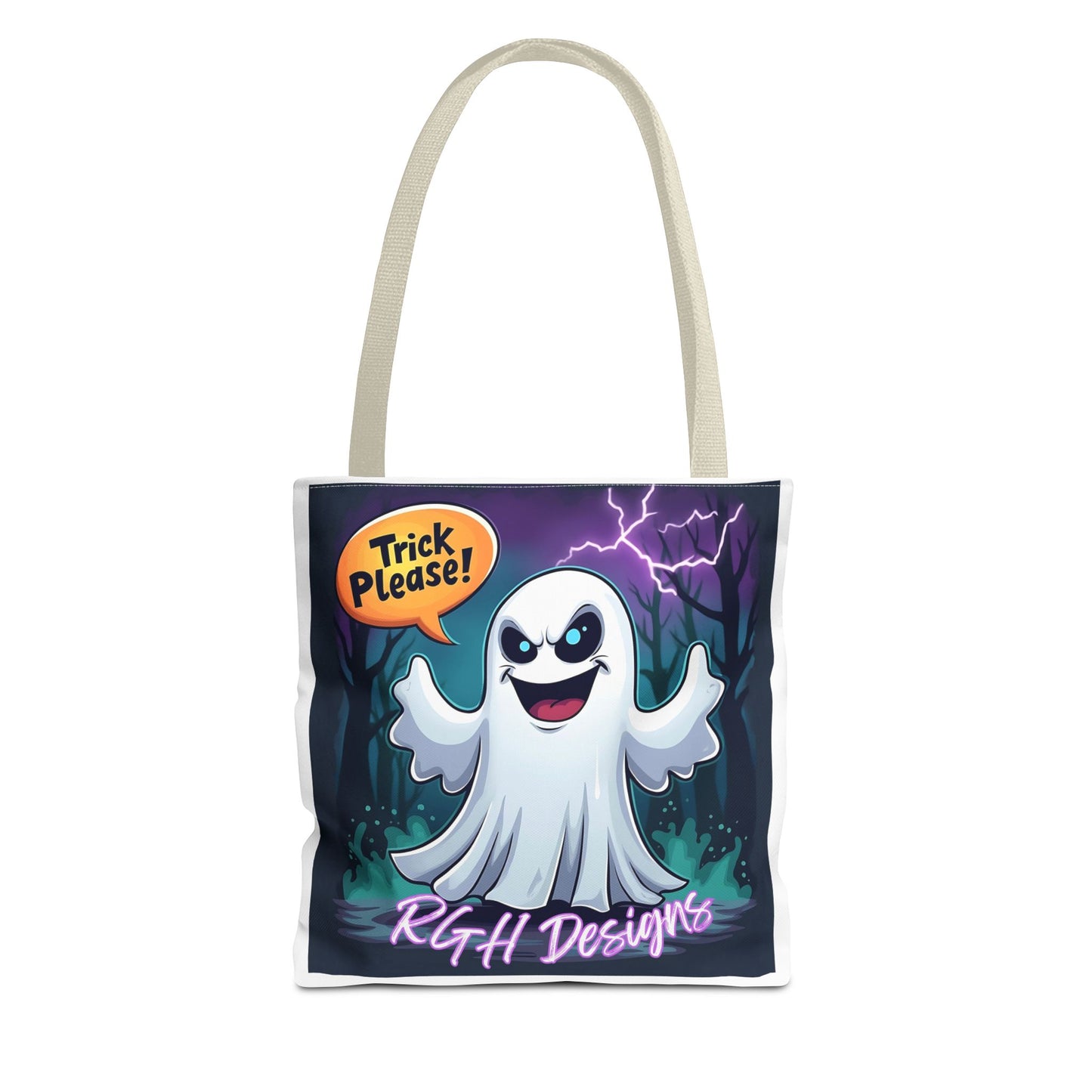 Halloween 2024 Limited Run Personalized ‘Trick Please’ candy tote bag 3 sizes