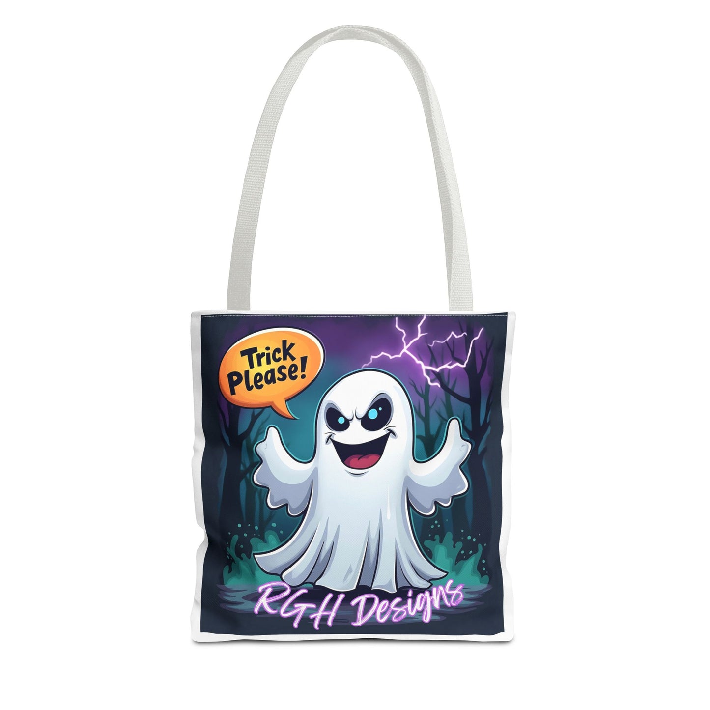 Halloween 2024 Limited Run Personalized ‘Trick Please’ candy tote bag 3 sizes